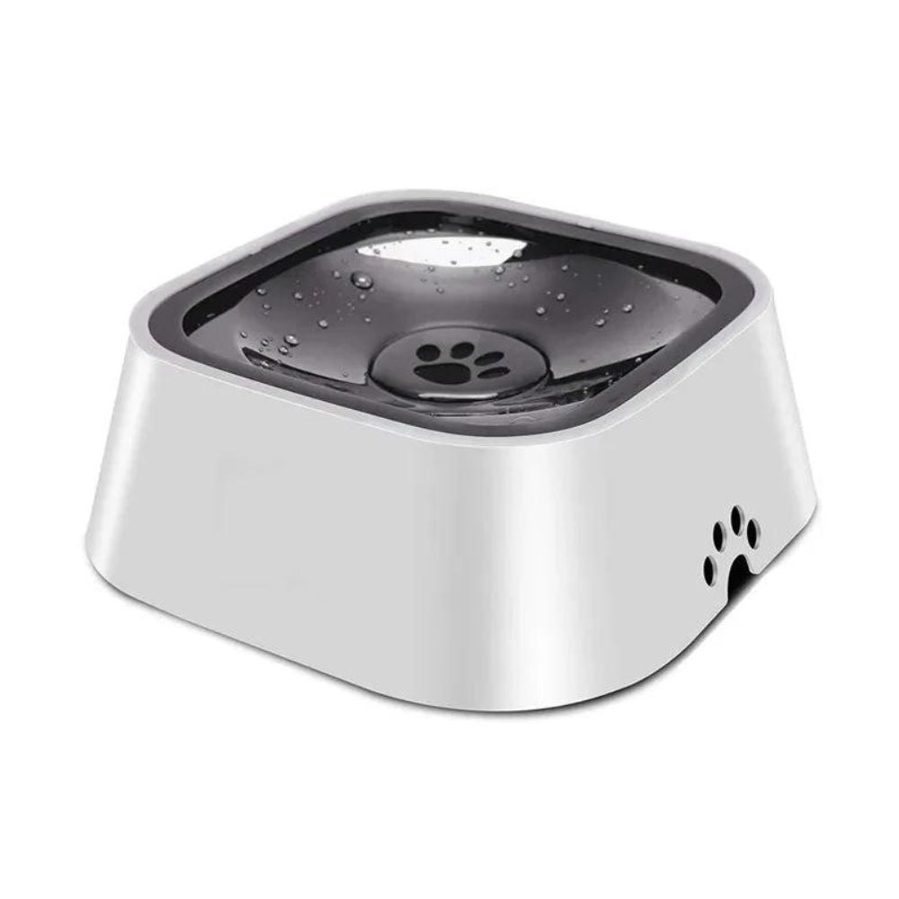 The no spill dog water bowl in grey.